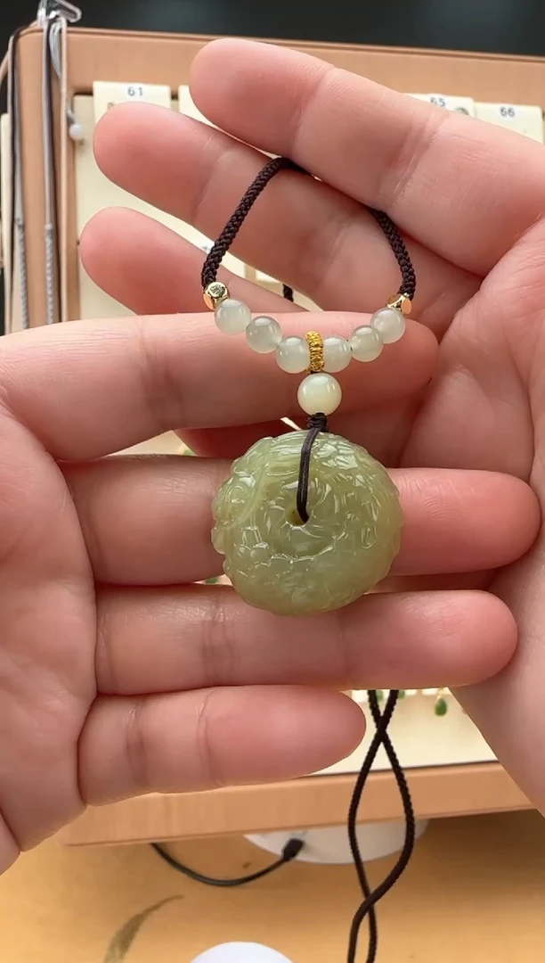 【闪购商品】和田玉颈饰未镶嵌龙扣吊坠