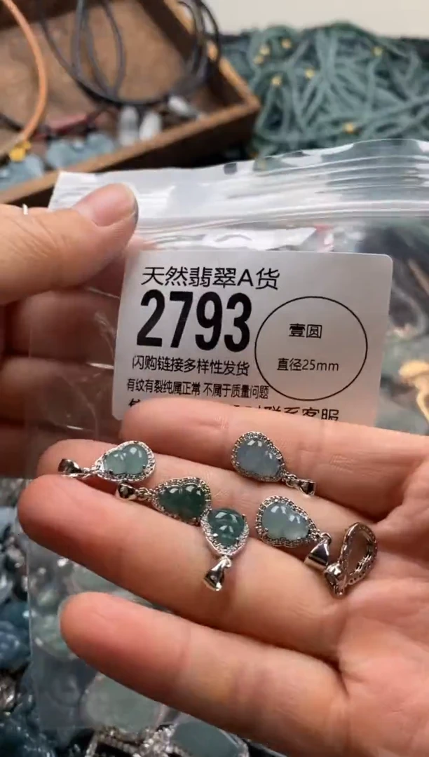 【闪购商品】翡翠颈饰未镶嵌多样性发其一2793