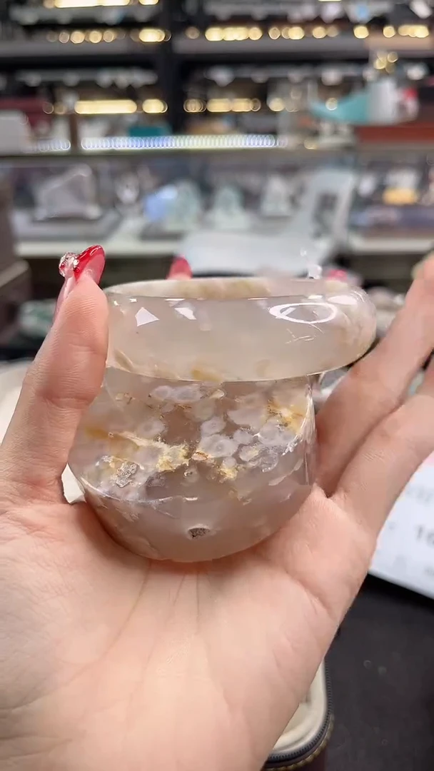 未镶嵌手镯石英质玉圈口 （赠品镯心）