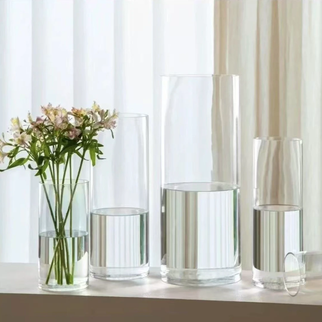 【粉丝福利】高品质加厚多规格醒花桶龙柳富贵竹透明玻璃花瓶插花