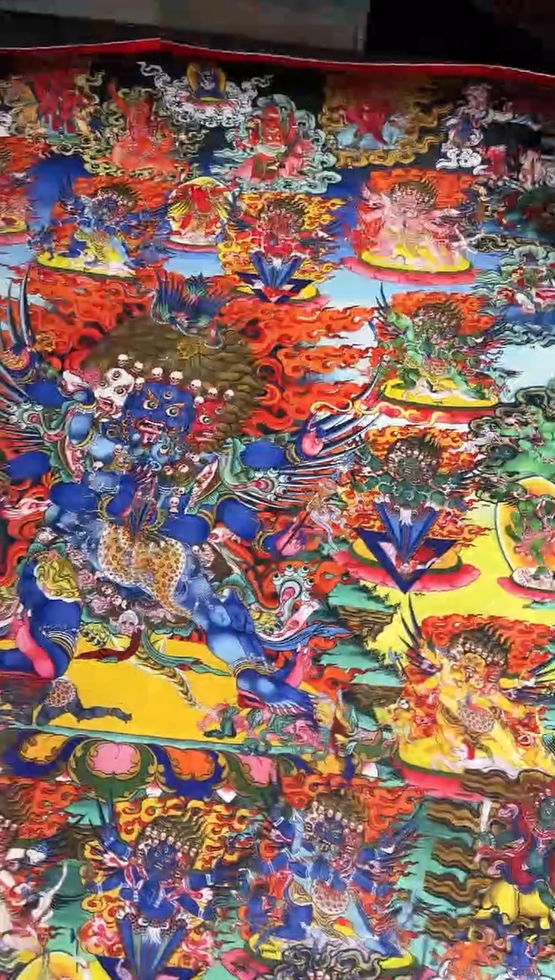 卷轴画路路的唐卡tk160