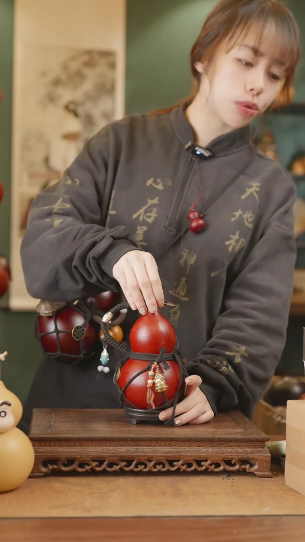 【闪购商品】102号精品天然大漆工艺防渗内胆酒葫芦~