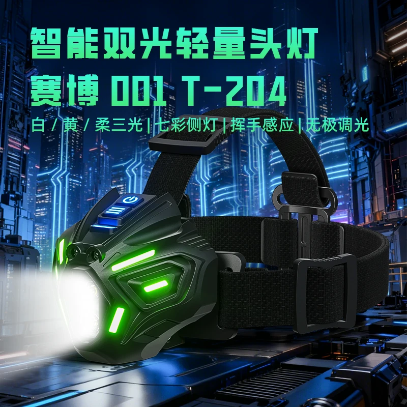 RAYKOL/锐古夜钓爬山专用头灯强光超亮可充电定焦超轻防水感应