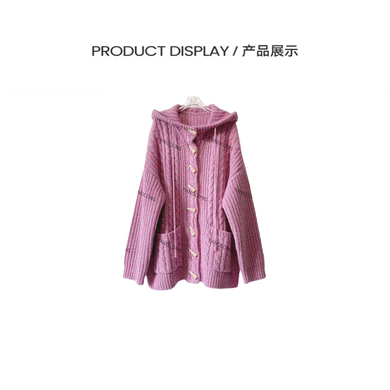 【掌上明珠2】秋冬新款女生彩色麻花软糯亲肤丝羊绒针织衫25714691