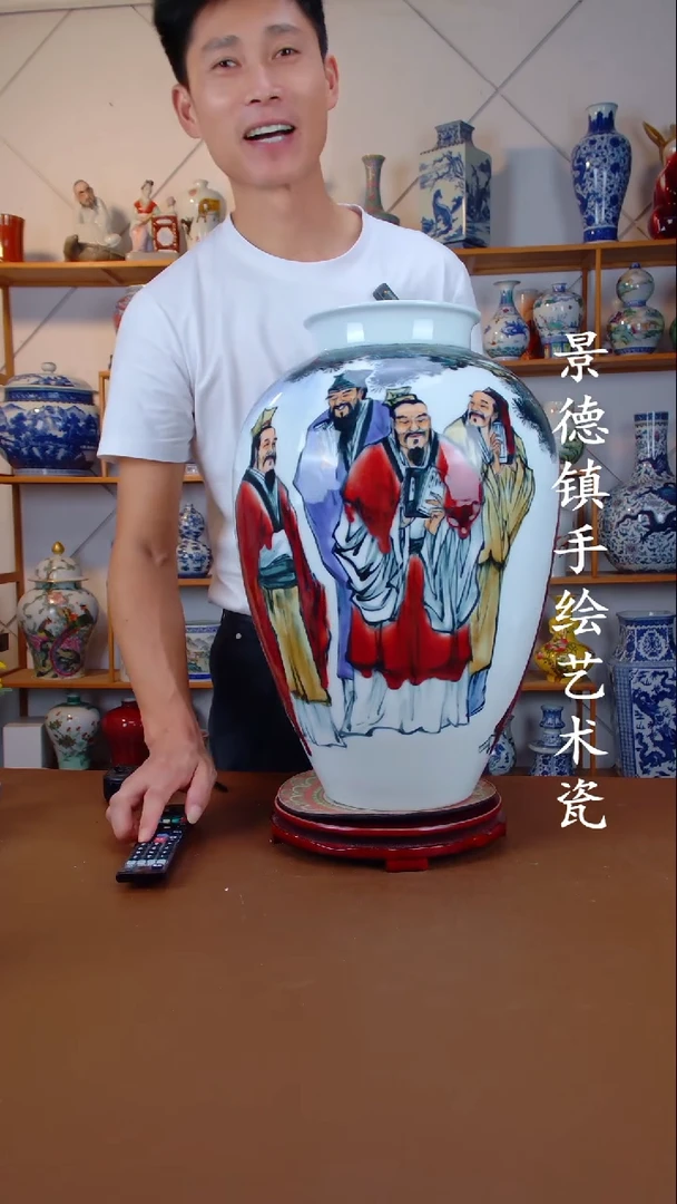 现代景德镇手工手绘陶瓷摆件67