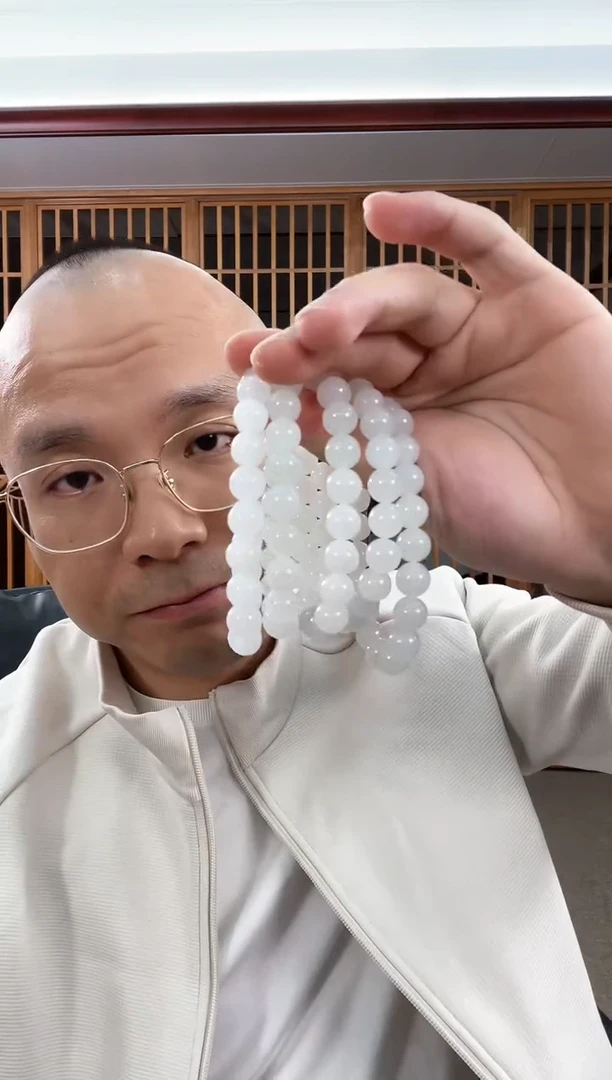 未镶嵌手串和田玉卡10新疆黑山 圆珠 多样性发一