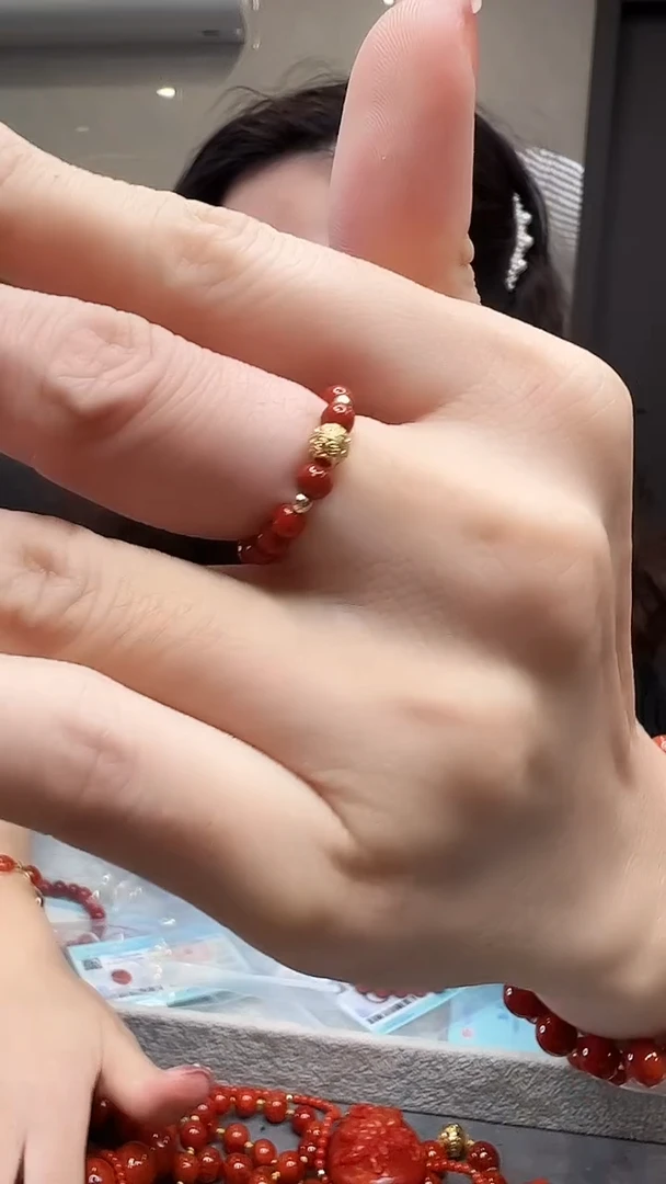 【闪购商品】南红玛瑙戒圈未镶嵌/YJ