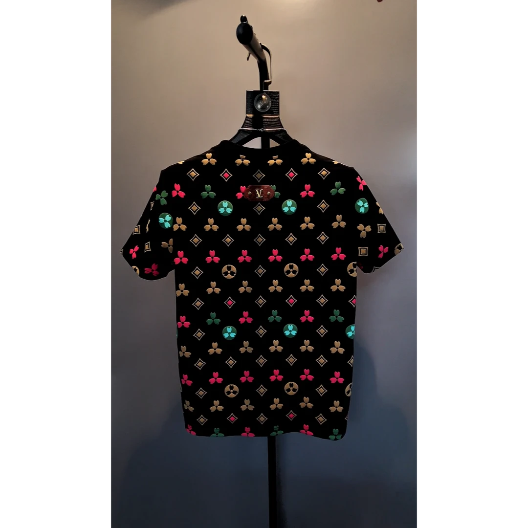 2025年夏季新款时尚短袖修身男女同款高品质短袖T恤825002-F