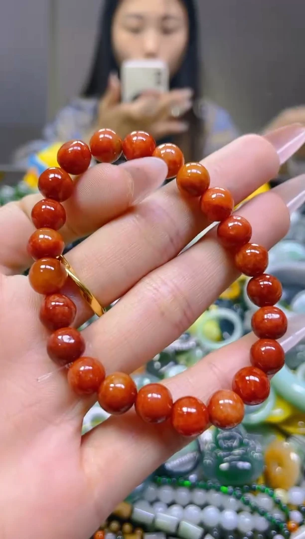 翡翠未镶嵌颈饰8MM/H/翡翠A货一图一物