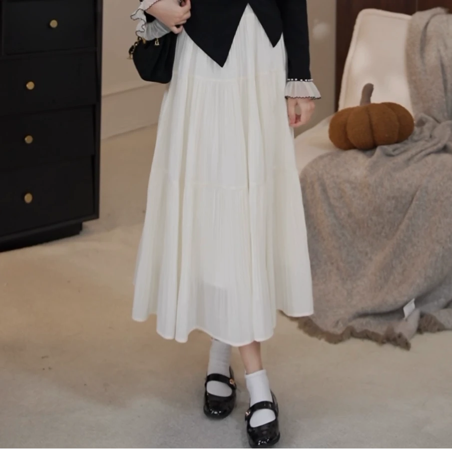 鹿向南「日落浪漫」法式通勤气质日常女早秋新款针织上衣半裙套装