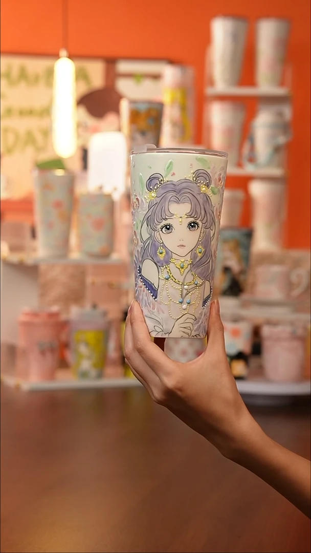 景德镇手工手绘文创陶瓷杯