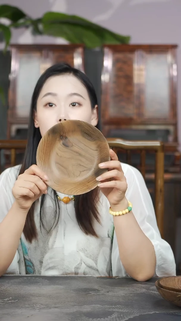 金丝楠原木精工坚果盘196