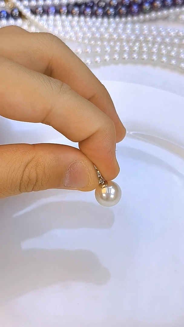 吊坠(不含链)银S925镶嵌淡水珍珠11.1