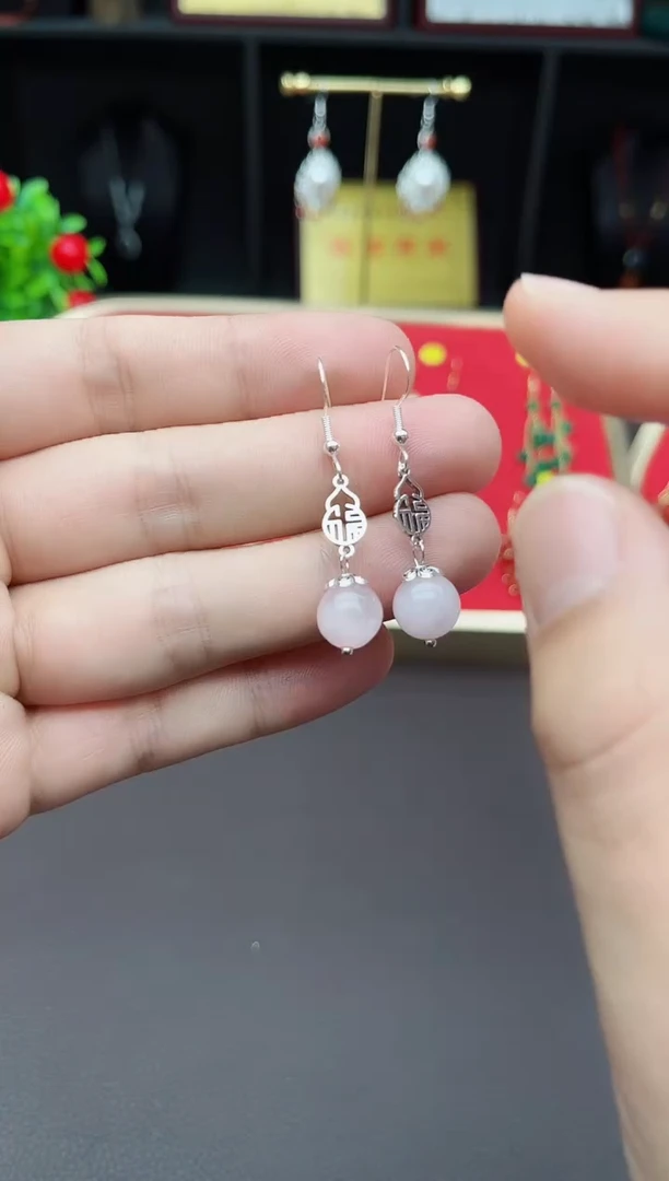 【闪购商品】水晶耳饰银S925镶嵌238000