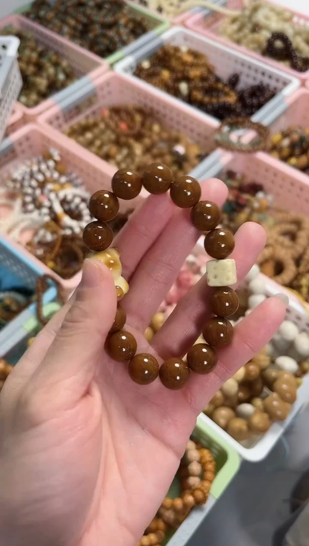 【闪购商品】菩提根/象牙果手串紫金鼠搭配小熊