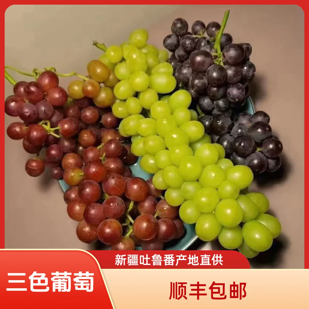 新疆特产吐鲁番三色葡萄4斤产地直供内地分仓顺丰冷运发货新鲜