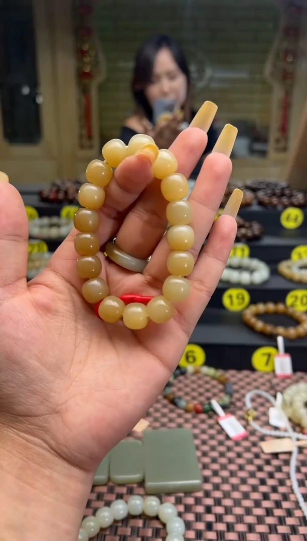 手串未镶嵌和田玉且末料迪克兰手串卡11*12