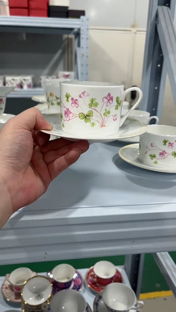 瓷片日用陶瓷（简装）咖啡杯一套
