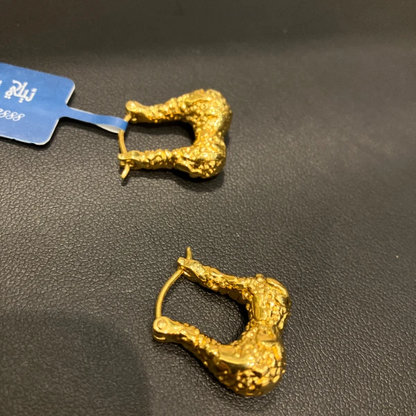 （2号货）放心黄金店 足金999耳环4.72克【货号60】