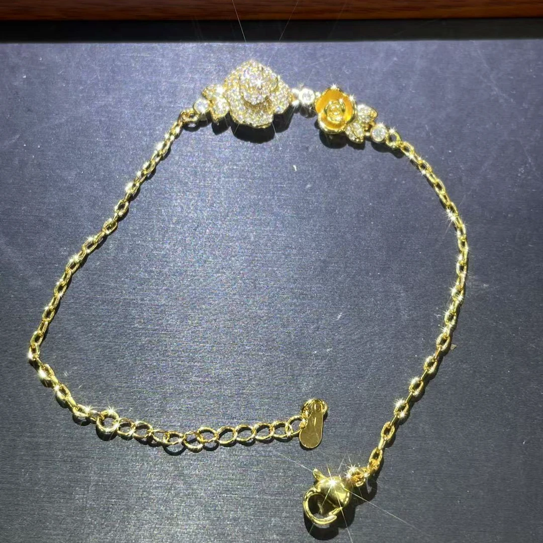 s8088黄色玫瑰花手链多样性发货