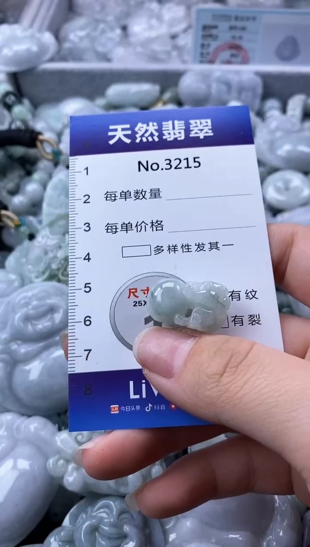 翡翠未镶嵌颈饰缅甸A货翡翠3215