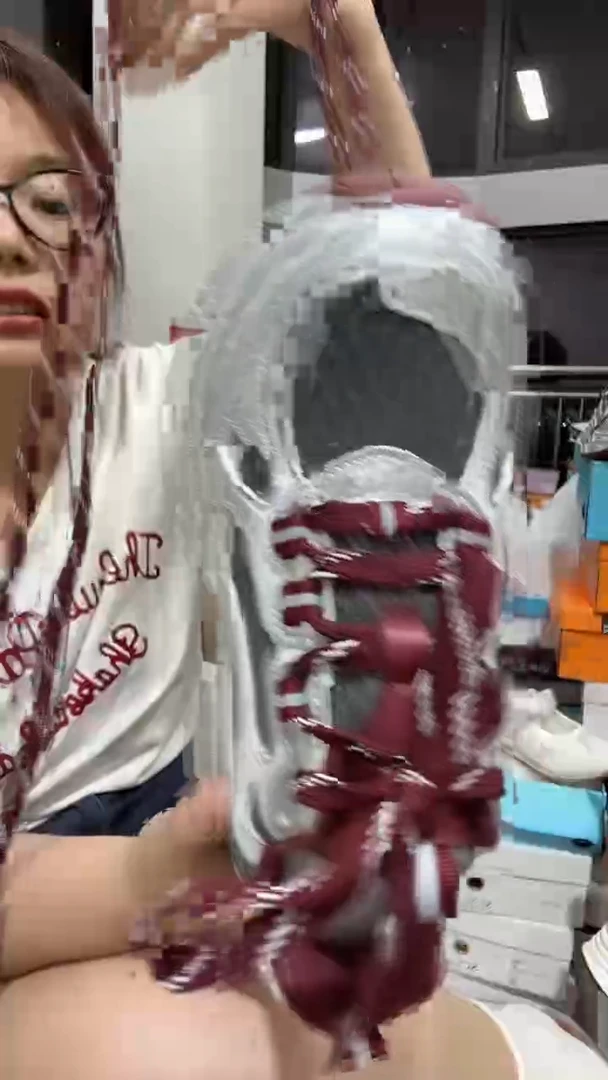 江***?红色绑带厚底老爹鞋37