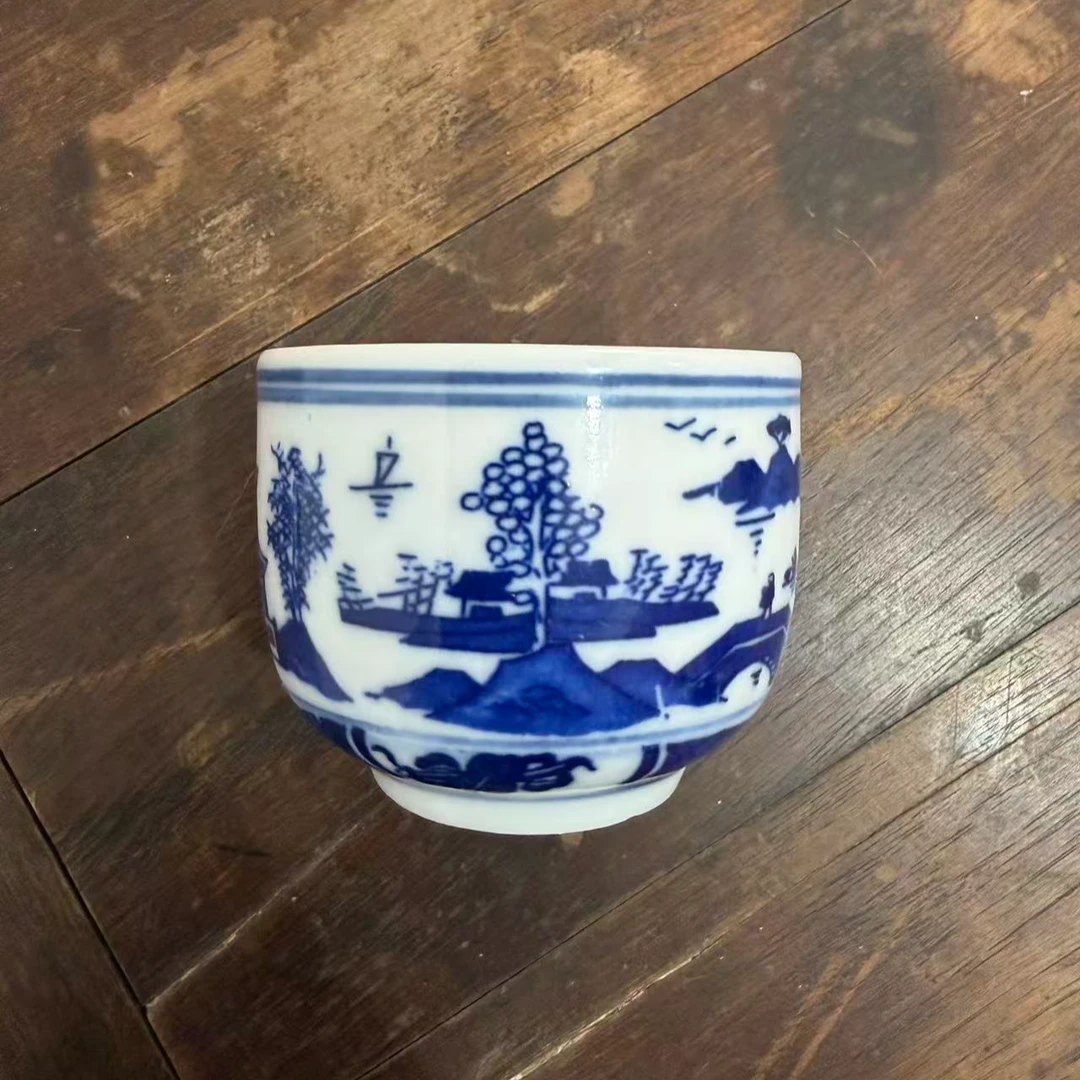 景德镇青花梧桐客杯