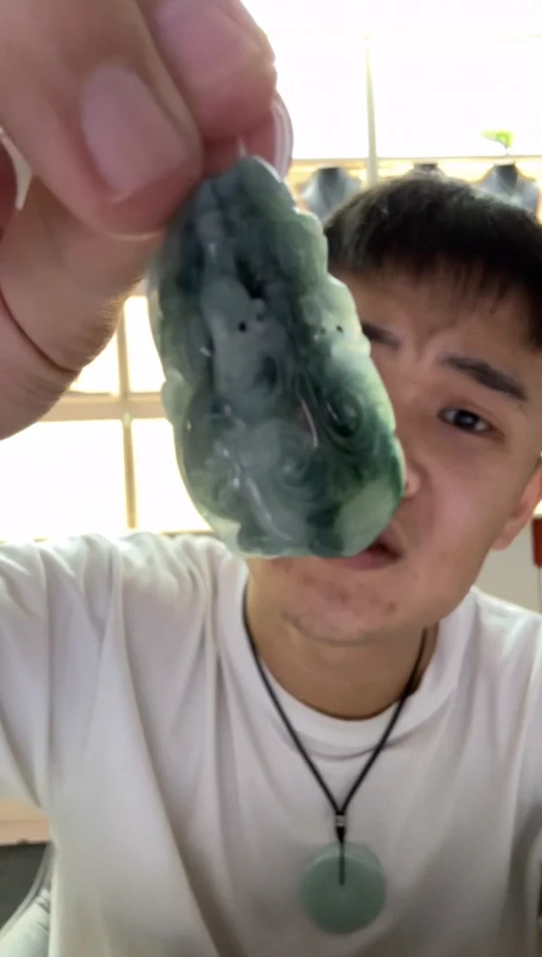 【闪购商品】翡翠颈饰未镶嵌天然翡翠A货孤品一件