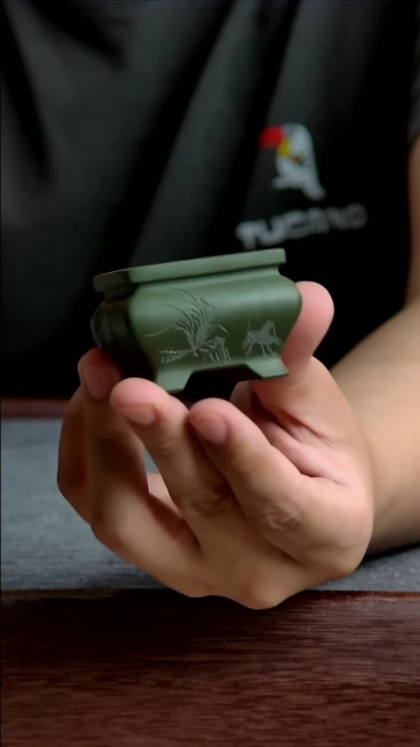 紫砂花盆3.8*2.5内径尺寸