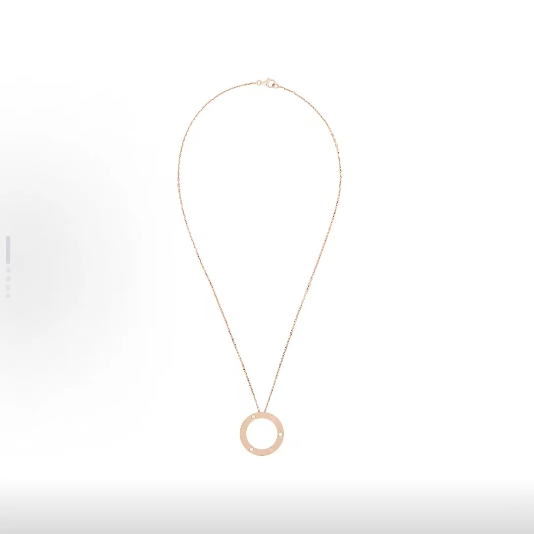 未使用 Cartier/卡地亚 三钻大圆饼 项链