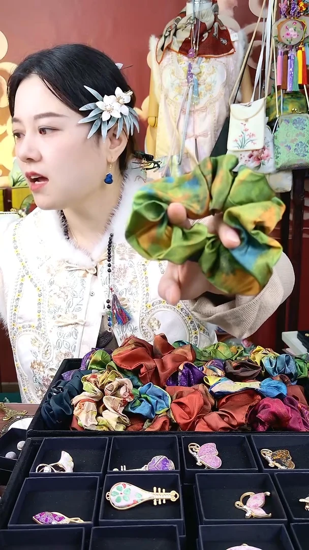 纯铜合金琉璃非遗绒花好美