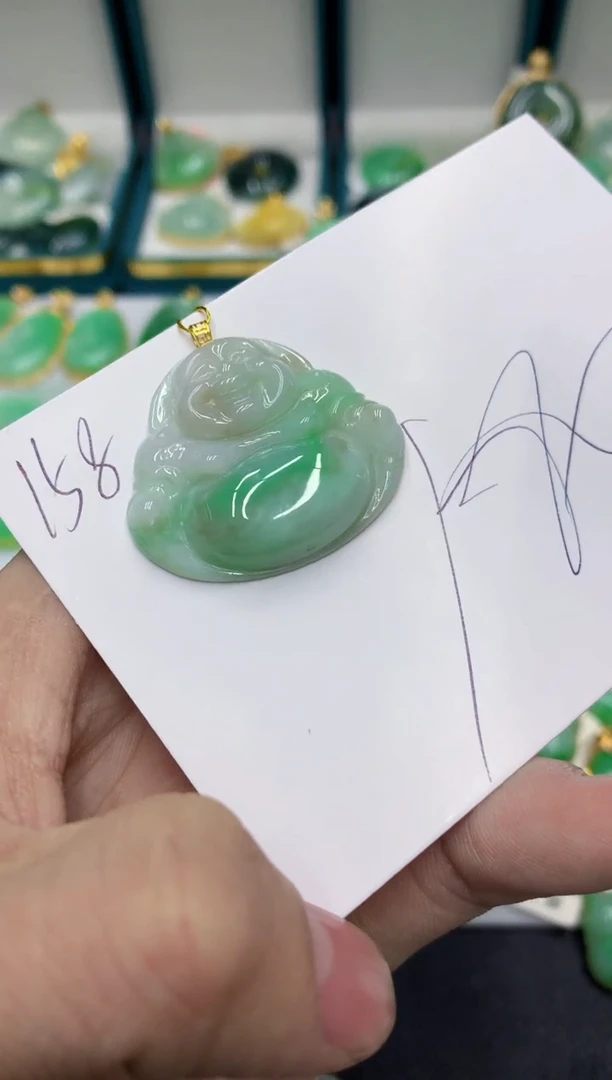 【闪购商品】翡翠颈饰18K金镶嵌号链接