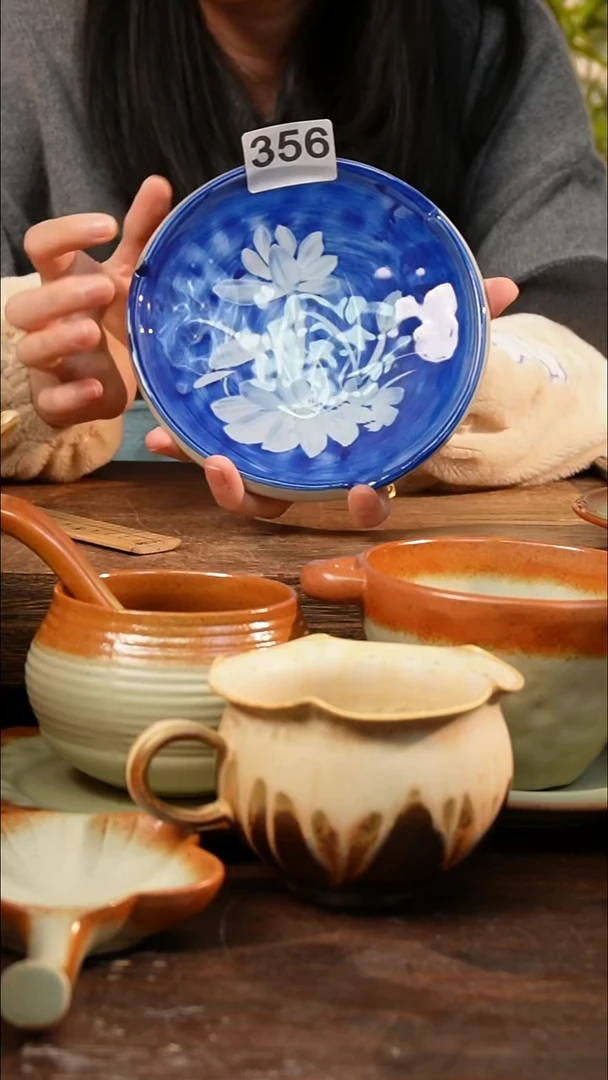 盘高颜值粗陶餐具限时抢购