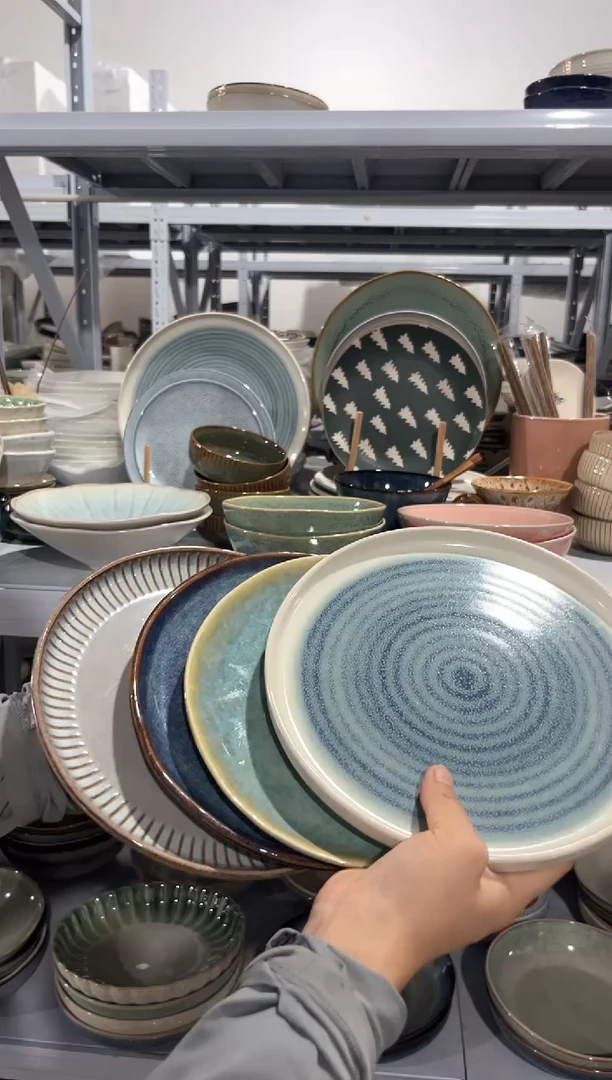 瓷片外贸尾货瑕疵满20包邮X4 小盘组合