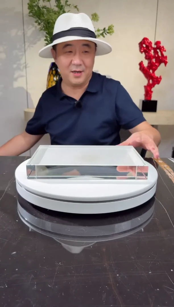 摆件天*好300*200透明水晶底座