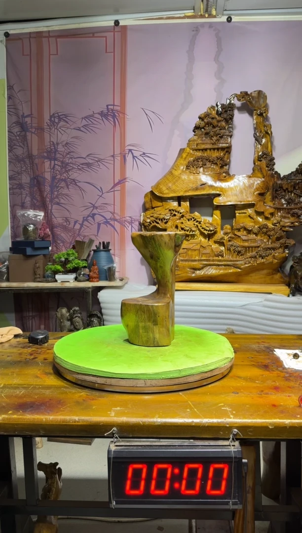 金丝楠￥***狼金丝楠木雕刻摆件