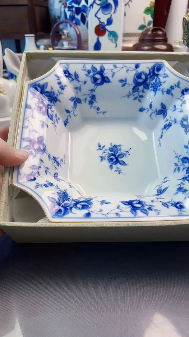 瓷片橘吉青花大钵