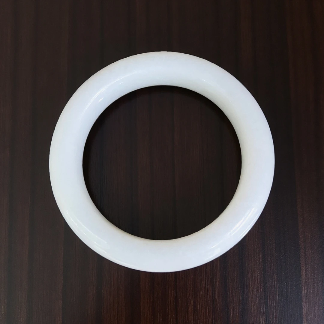 抖音质检先鉴后发出具和田玉证书天然保真和田玉白玉手镯