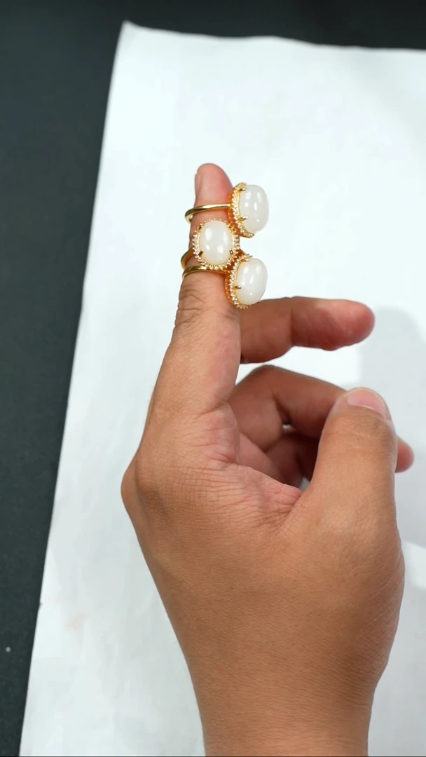 和田玉戒指未镶嵌B0702多样性发货拍一发一