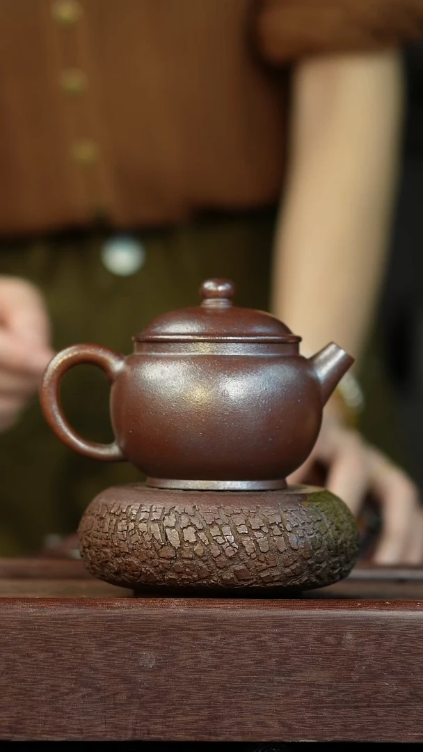 茶壶紫砂柴烧紫砂巨轮