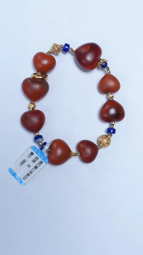 未镶嵌手链南红玛瑙南红爱心手串
