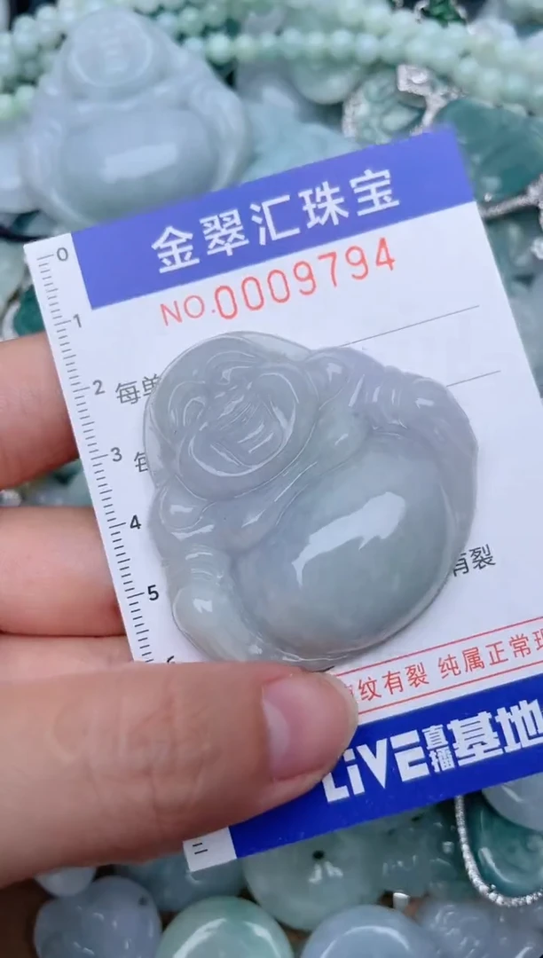 翡翠未镶嵌颈饰9794