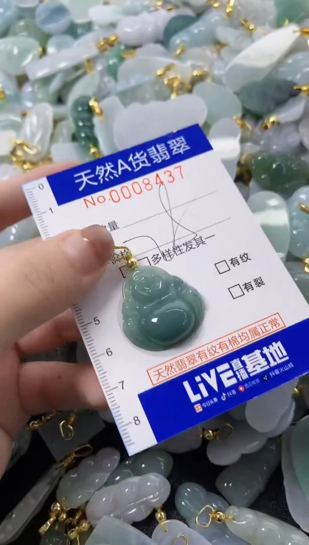 颈饰未镶嵌翡翠天然A货翡翠