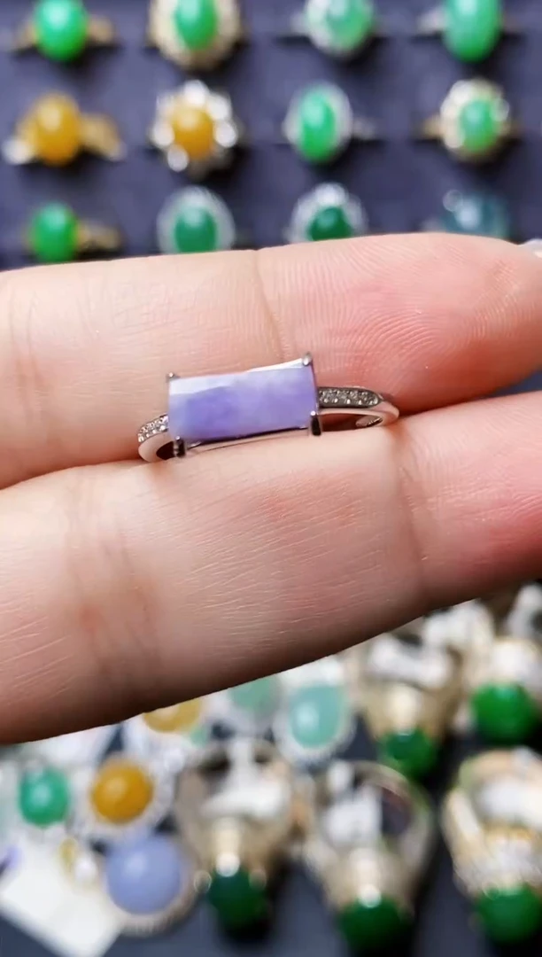 银S925镶嵌戒指翡翠0521