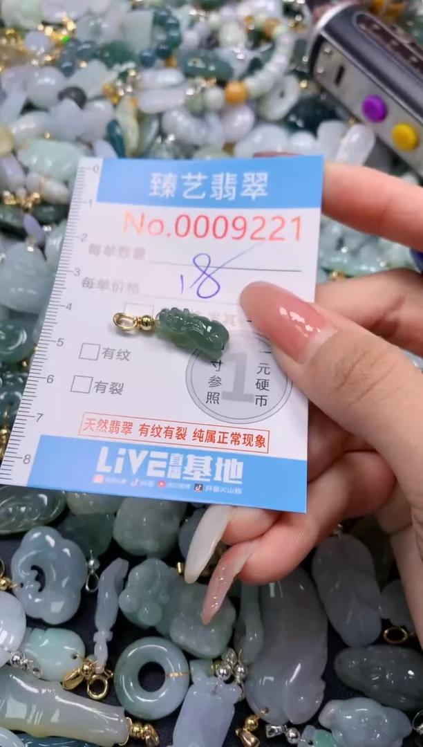 翡翠未镶嵌吊坠(不含链)9221