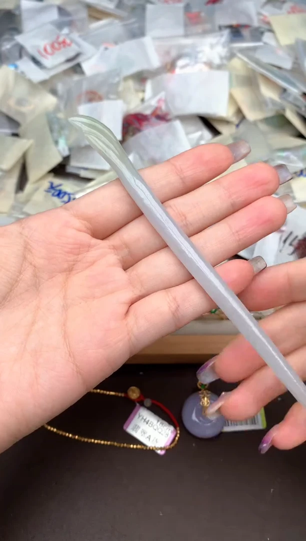 未镶嵌挂件翡翠一发簪14CM
