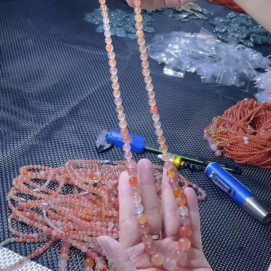 【玉经纶】-70886Q25-南红珠链-多样性发其—