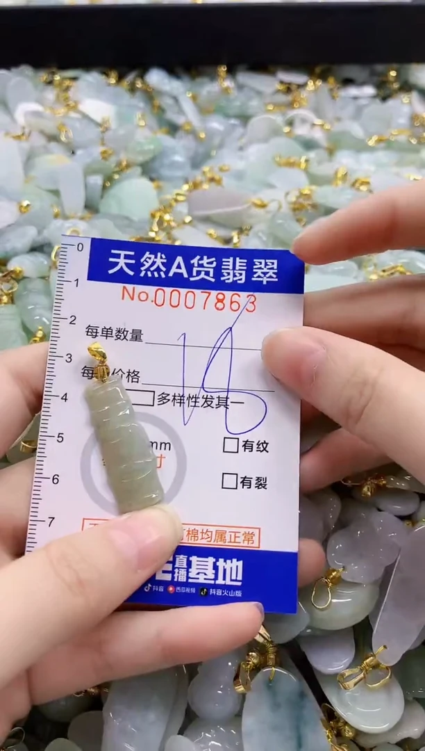 颈饰未镶嵌翡翠纯天然a货翡翠