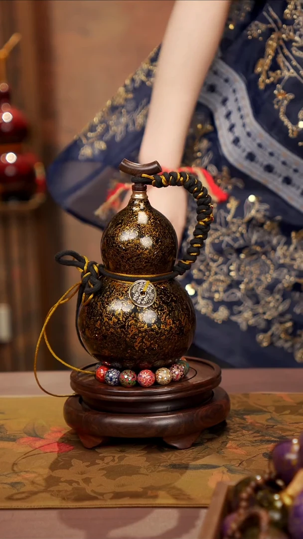 273易林高端工艺大漆酒葫芦--468