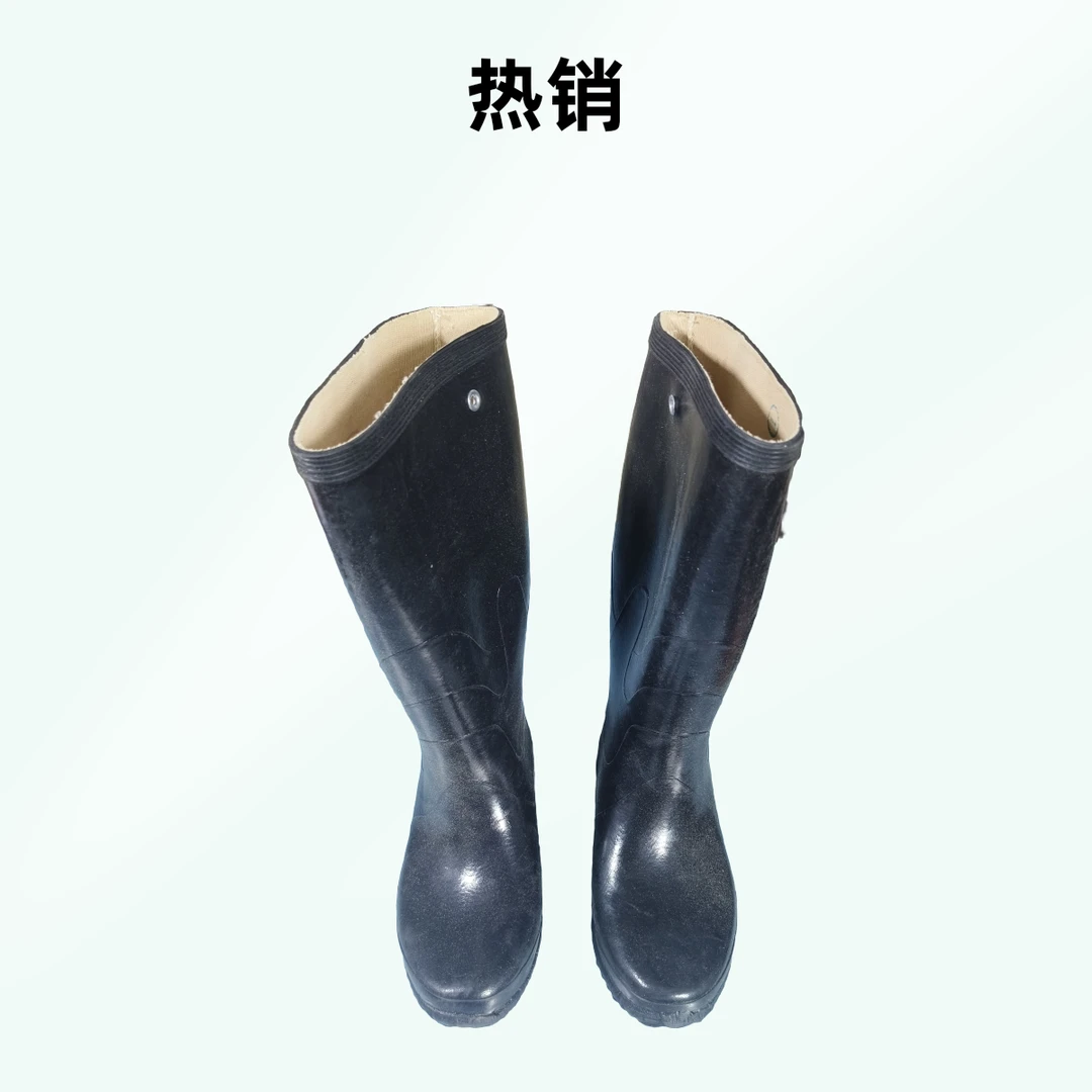 高筒橡胶水靴舒适雨靴耐磨防滑胶底雨鞋